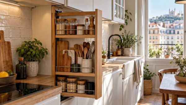 Comment optimiser l'espace sous les placards de cuisine