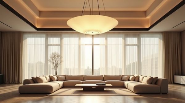 Éclairer un salon avec une suspension XXL