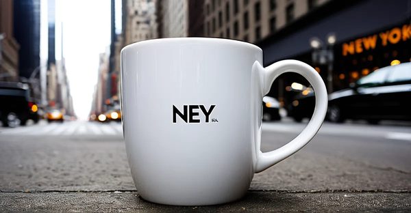 Mug new york : Élégance en porcelaine à emporter chez soi