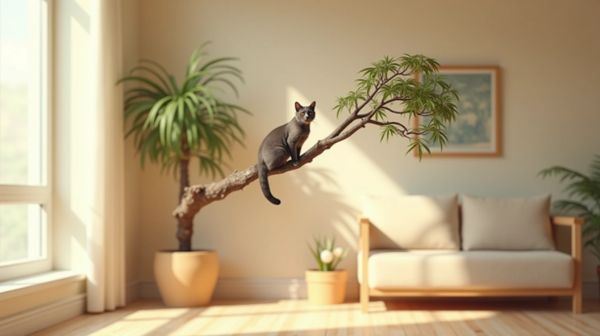 Un arbre à chat dans un 40 m2 : les formats qui passent vraiment